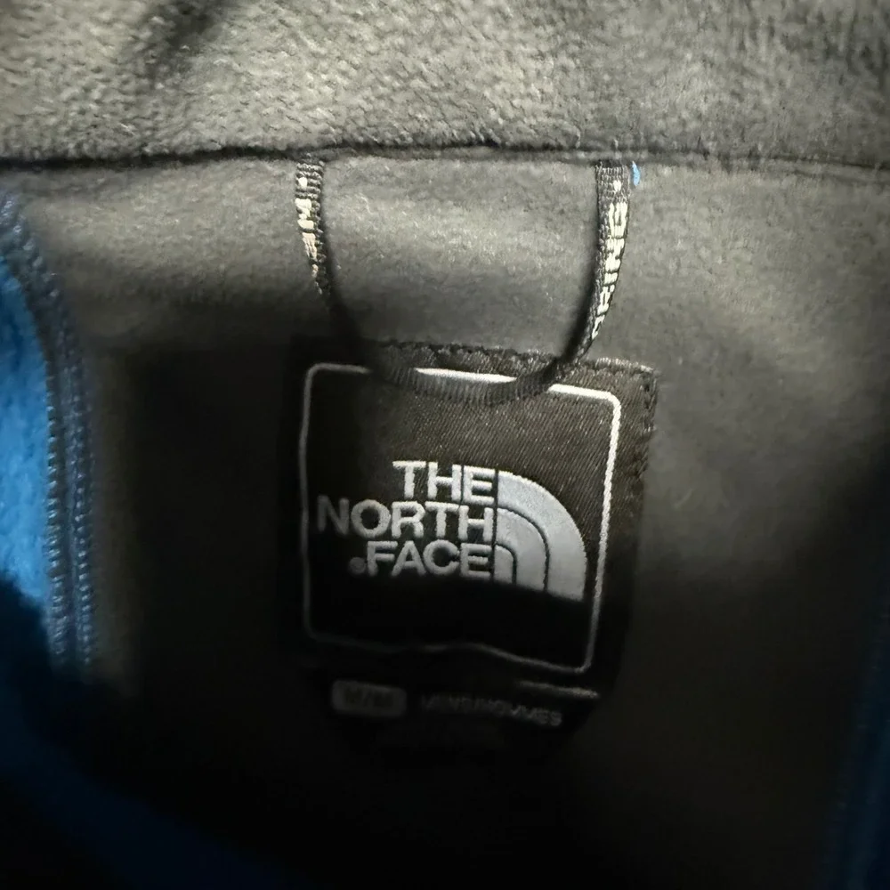 Blue North Face Fleece Zip‎ Up Jacket